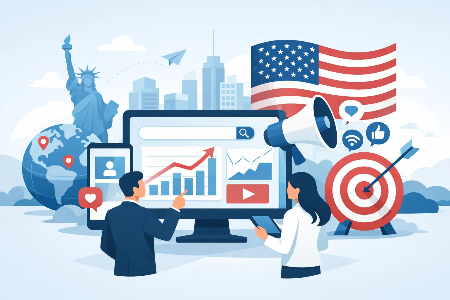 Leitfaden für digitale Sichtbarkeit im US-Markt